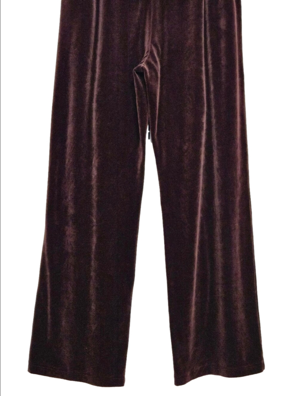 St. John Sport Brown Velour Y2K Wide-Leg Sweatpants, Size XL ~ EUC - Picture 8 of 12
